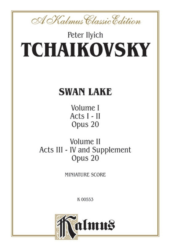 Swan Lake Complete Miniature Score