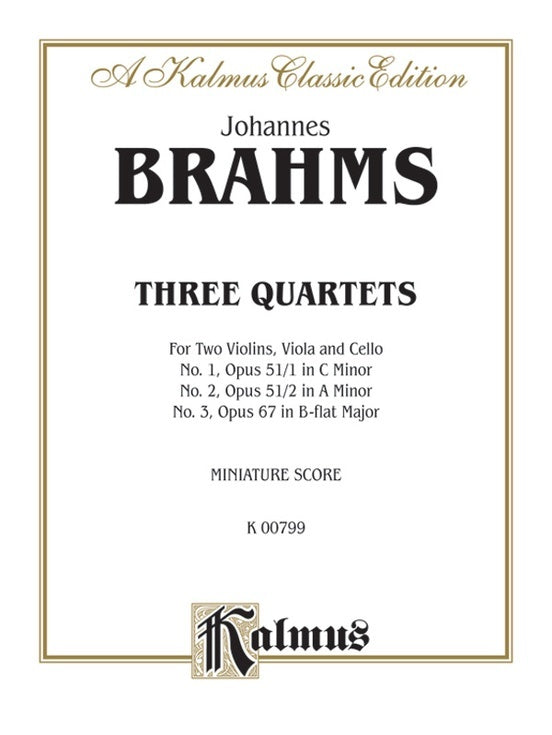 String Quartets 2 Op 51 No 1-2 GR 3-4 Chamber Sheet Music