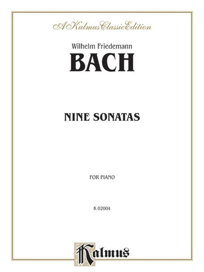 WF Bach Nine Sonatas for Piano Sheet Music