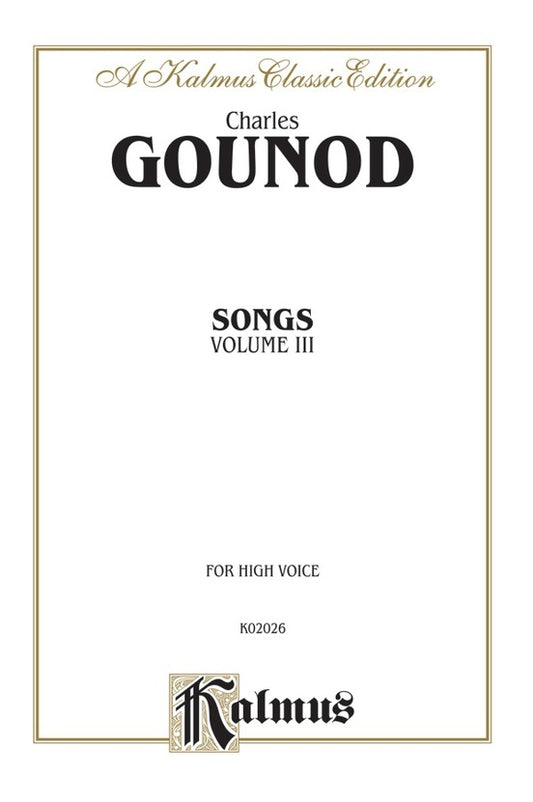 Gounod Songs Book 3 High