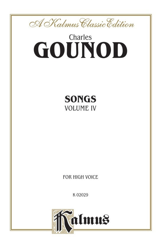 Gounod Songs Book 4 High