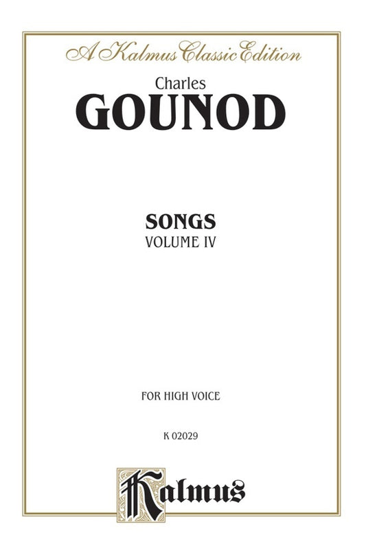 Gounod Songs Book 4 High