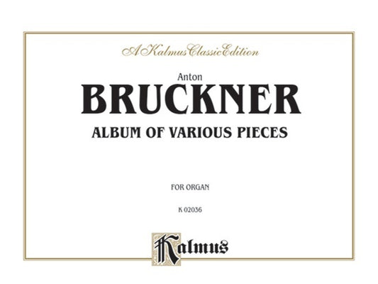 Album of Various Pieces for Piano and Organ Sheet Music