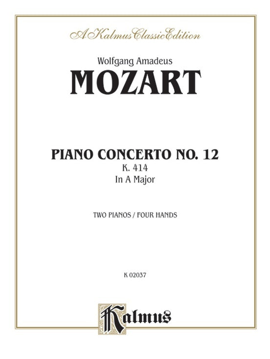Piano Concerto No 12 K414 2P4H