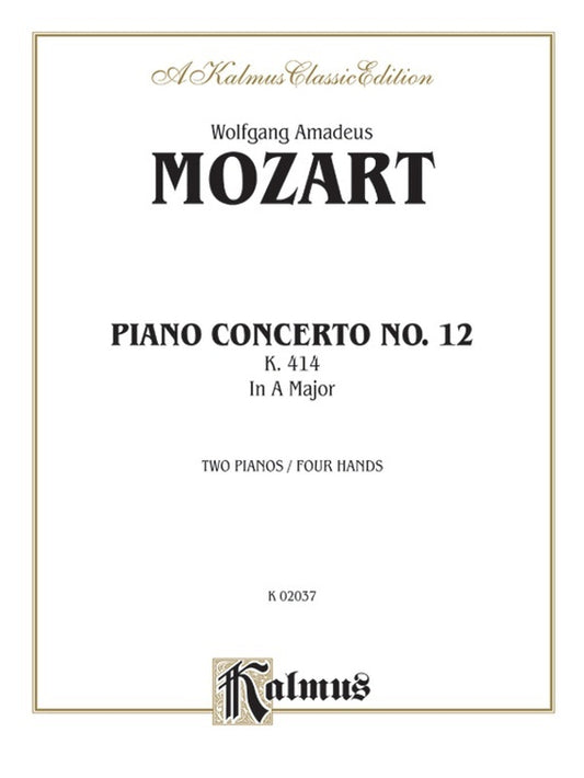 Piano Concerto No 12 K414 2P4H