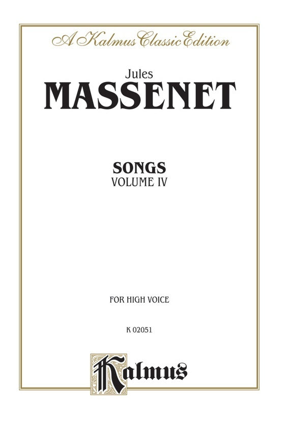 Songs Book 4 High Vocal Sheet Music
