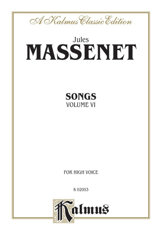 Songs Book 6 High Vocal Sheet Music