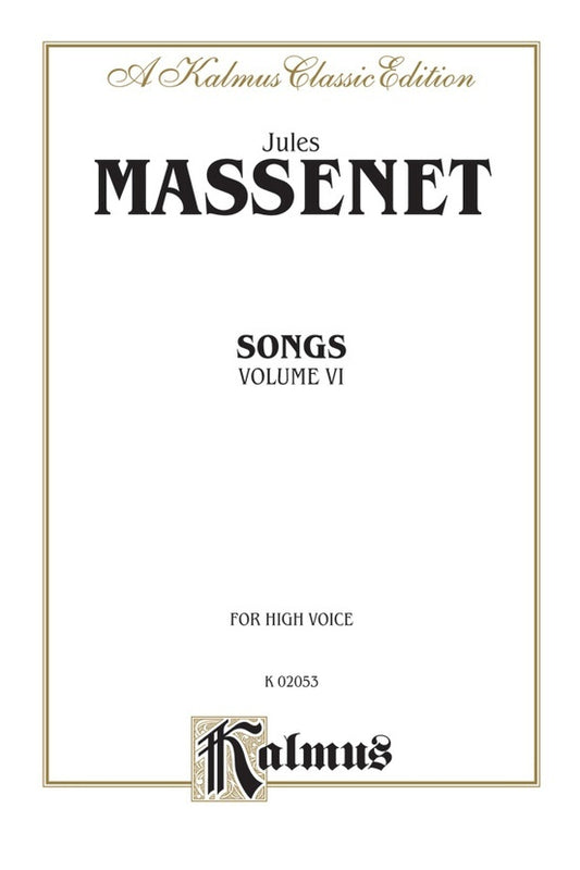 Songs Book 6 High Vocal Sheet Music