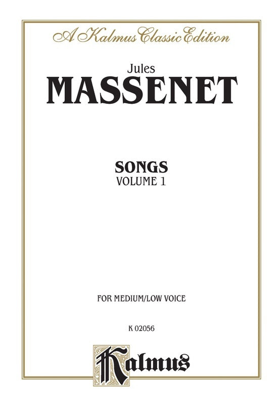Songs Volume 1 Medium Low Vocal Sheet Music