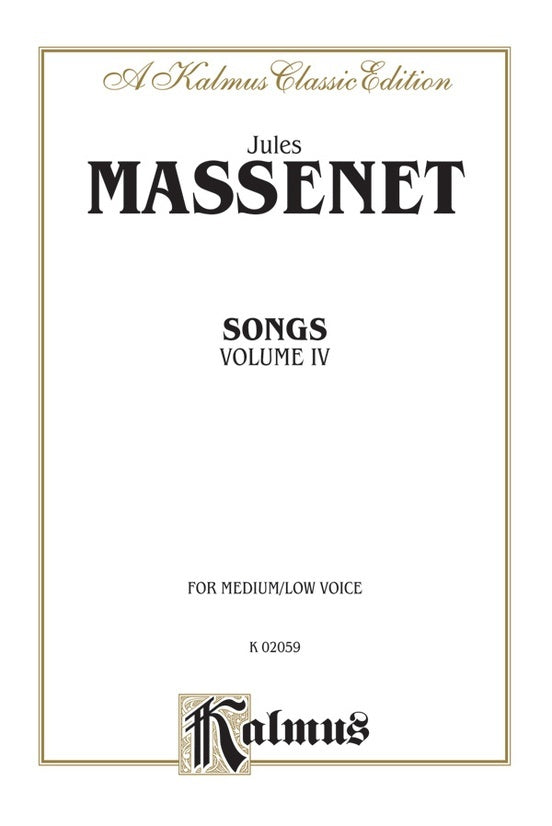 Songs Book 4 Medium/Low Vocal Sheet Music