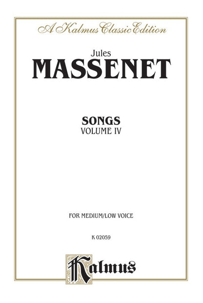 Songs Book 4 Medium/Low Vocal Sheet Music