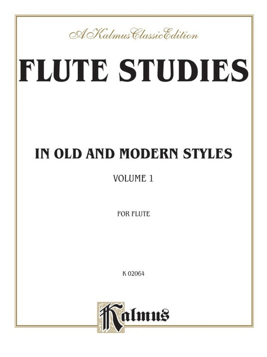 Flute Studies In Old And Modern Styles Book 1