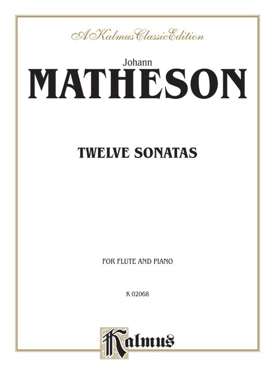 Matheson 12 Sonatas Flute