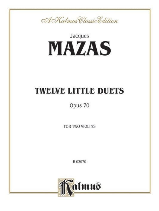 Twelve Little Duets Op 70 For Two Violins