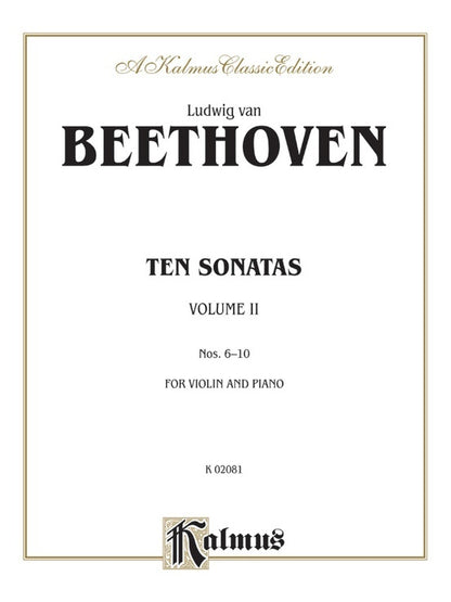 Violin Sonatas 10 BK 2 Sheet Music