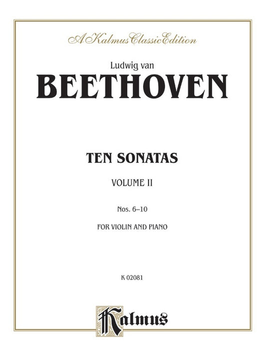 Violin Sonatas 10 BK 2 Sheet Music