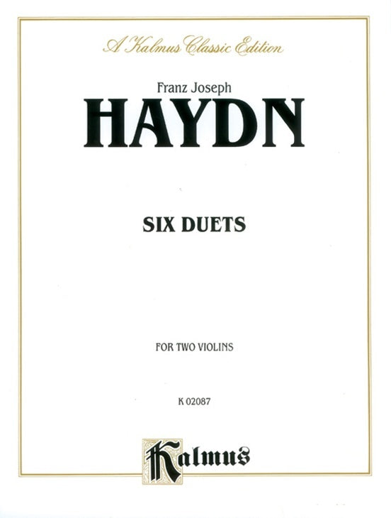 Duets 6 For 2 Violin