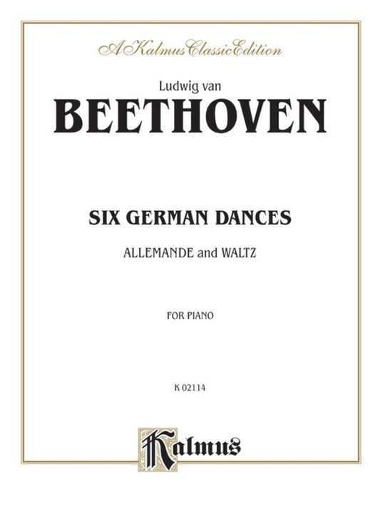 German Dances 6 For Piano