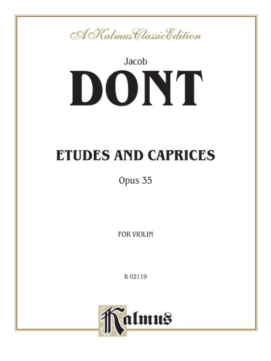 Dont Etudes And Caprices Op 35 - Violin