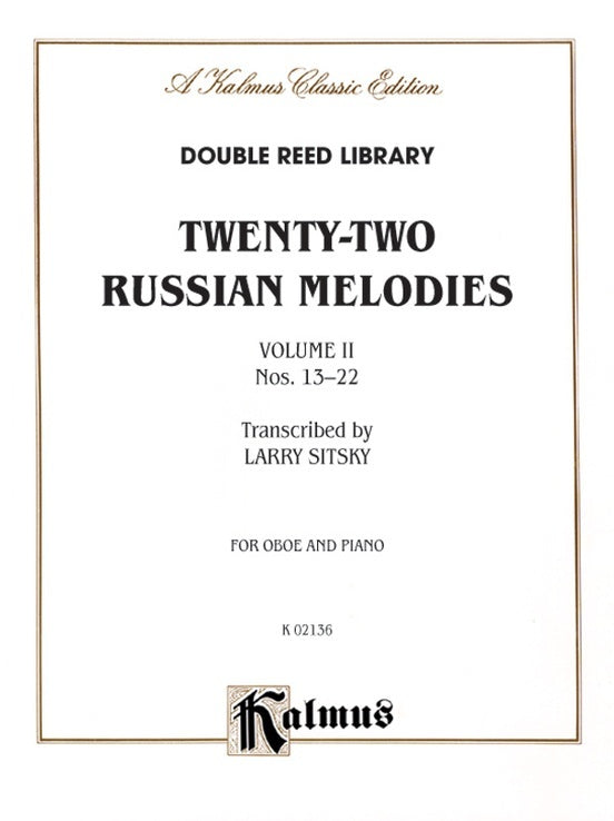 Russian Melodies 22 Book 2 Oboe