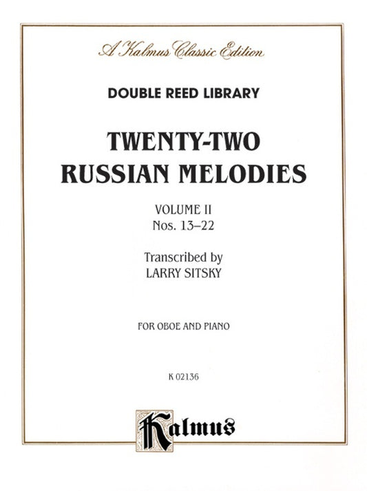 Russian Melodies 22 Book 2 Oboe