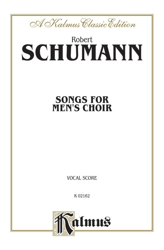 Songs for Men's Choir - Choral Sheet Music