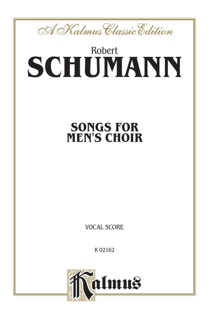 Songs for Men's Choir - Choral Sheet Music