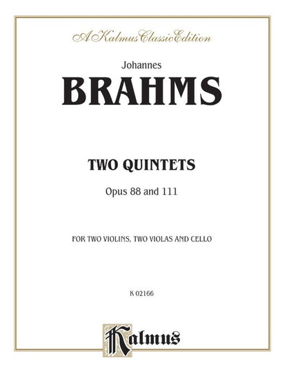 String Quintets Op 88/111 Chamber Sheet Music