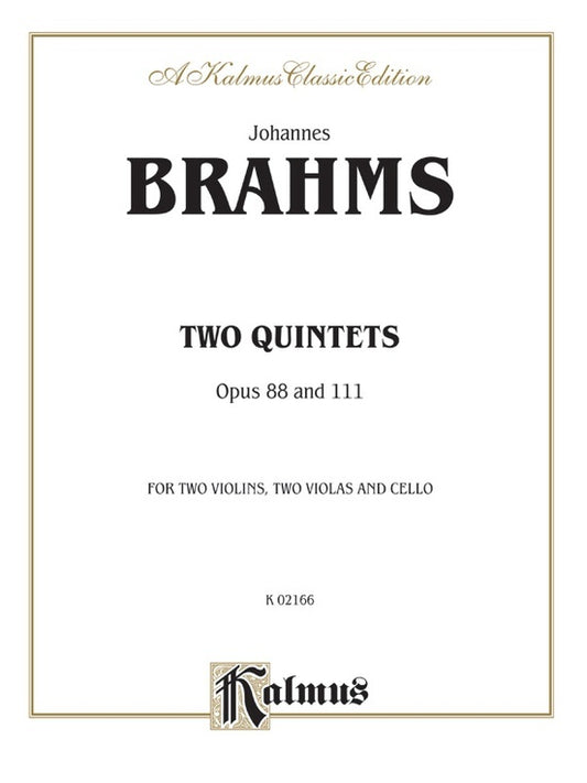 String Quintets Op 88/111 Chamber Sheet Music