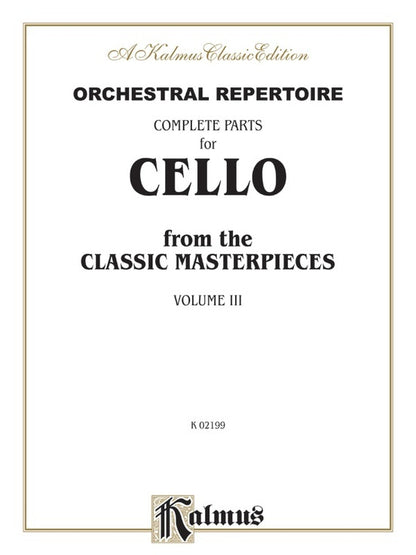 Cello Masterpieces Book 3