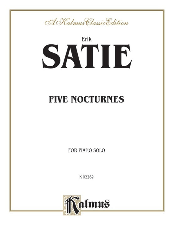Kalmus Five Nocturnes Piano