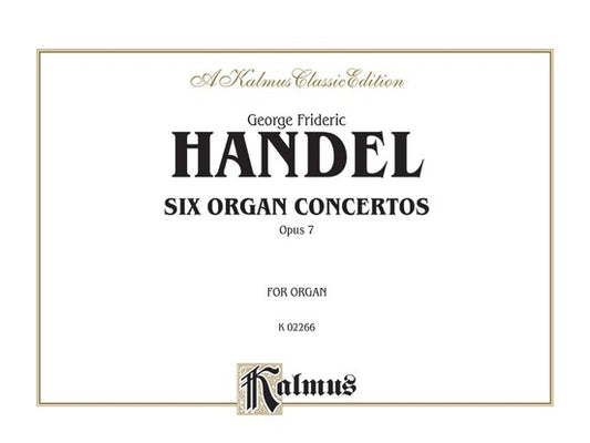 Organ Concertos 6 Op 7