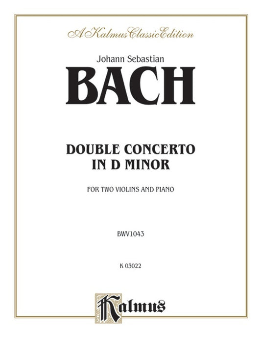 Concerto BWV1043 D Min 2 Violin/Piano