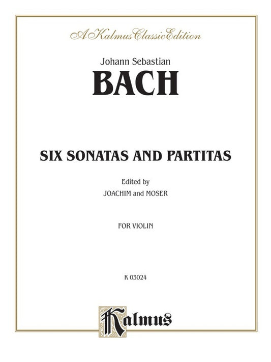 Six Sonatas and Partitas for Violin Sheet Music