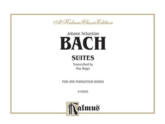 Bach Suites for Piano Duet Sheet Music