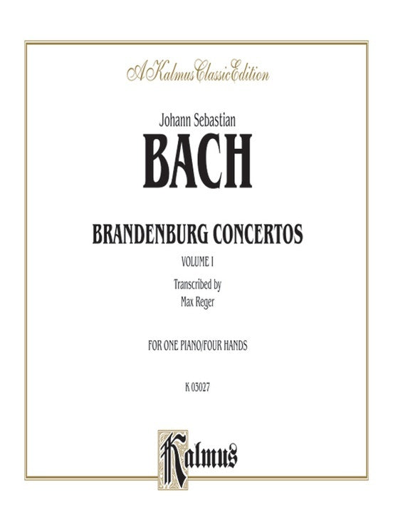 Brandenburg Concerto No 1 Piano Duet Sheet Music