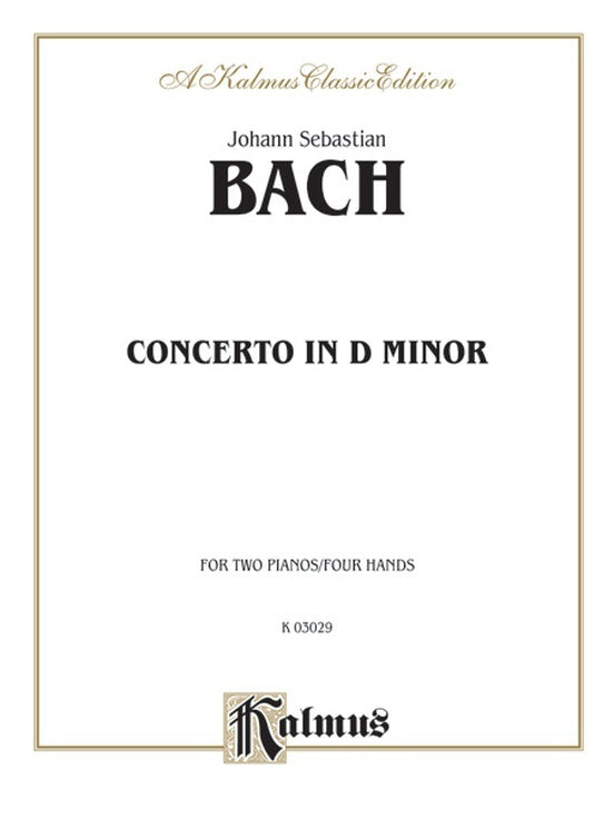 Concerto BWV1052 D Min 2P4H