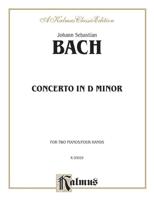Concerto BWV1052 D Min 2P4H