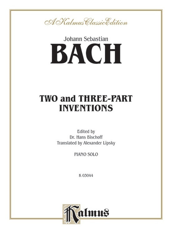 Inventions 2 & 3 Part Piano
