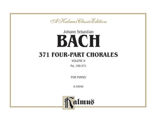 Chorales Book 2 No 199-371