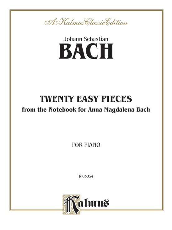 Pieces 20 Notebook Of Anna Mag Piano