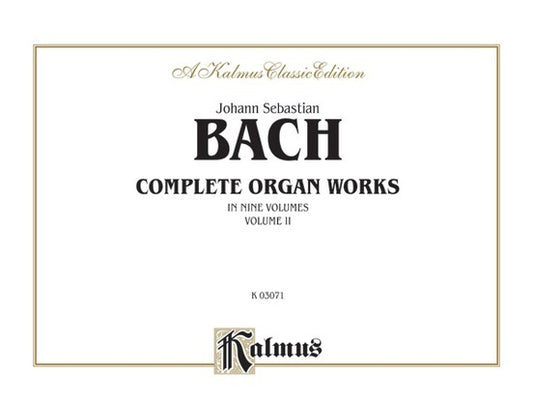 Bach Complete Organ Works Book 2