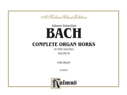 Bach Complete Organ Works Book 3