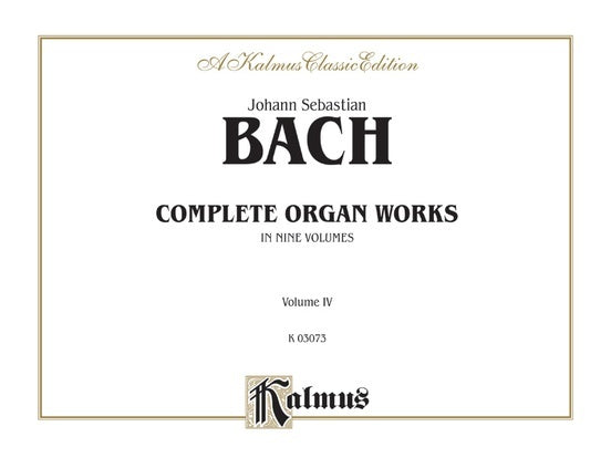 Bach Complete Organ Works Book 4