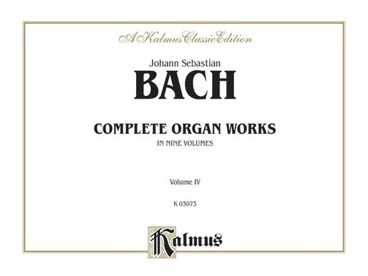 Bach Complete Organ Works Book 4