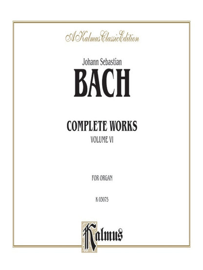 Bach Complete Organ Works Book 6