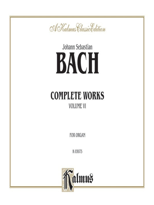 Bach Complete Organ Works Book 6