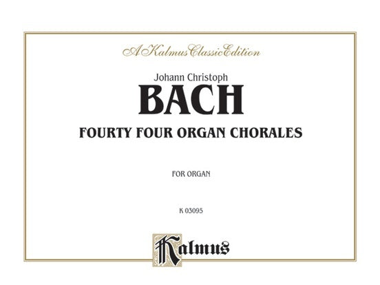 Organ Chorales 44 Org