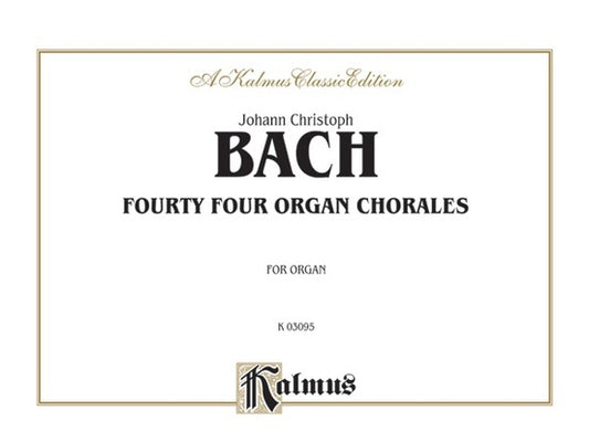Organ Chorales 44 Org