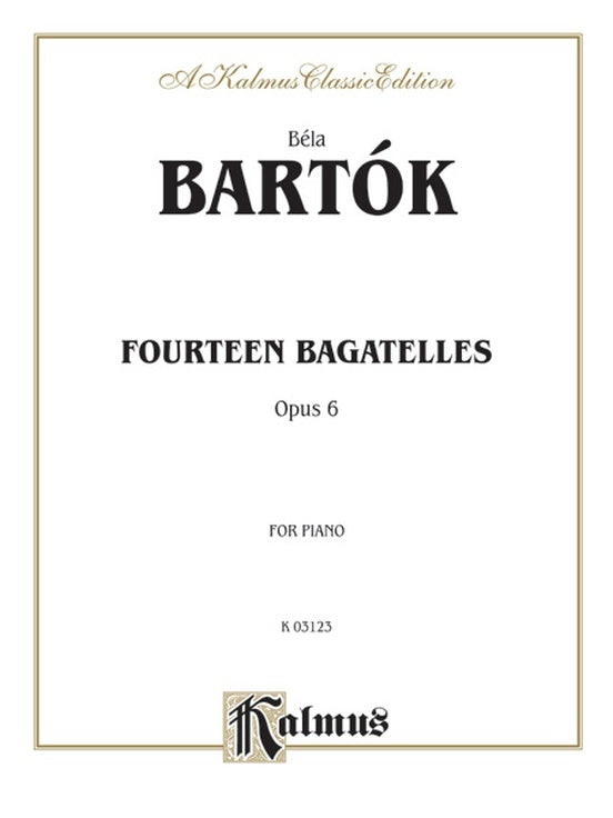 Bagatelles Op. 6 for Piano Sheet Music